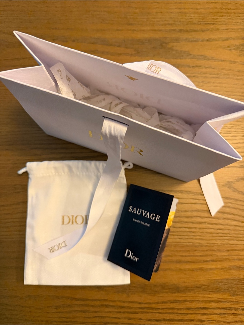 Dior Gift Bag Cloth Drawstring Bag & Sauvage